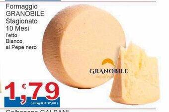 Sidis Granobile Formaggio Stagionato 10 Mesi l'etto Bianco, al Pepe nero offerta