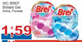 Sidis WC Bref Brillant Gel Artica, Floreale offerta