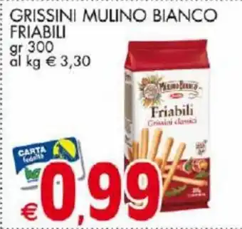 Kanguro Mulino Bianco Grissini Friabili 300 g offerta