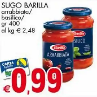 Barilla Sugo Barilla arrabbiata/basilico 400 gr