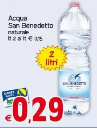 Kanguro San Benedetto Acqua naturale 2 lt offerta