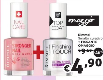 Rimmel Smalto curativo + Fissante Omaggio