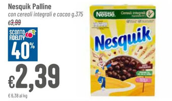 Pan Nesquik Palline con cereali integrali e cacao g. 375 offerta