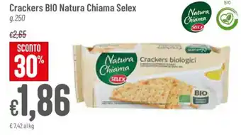 Pan Selex Natura Chiama Crackers Bio g. 250 offerta