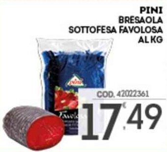 Pini Bresaola Sottofesa Favolosa al kg