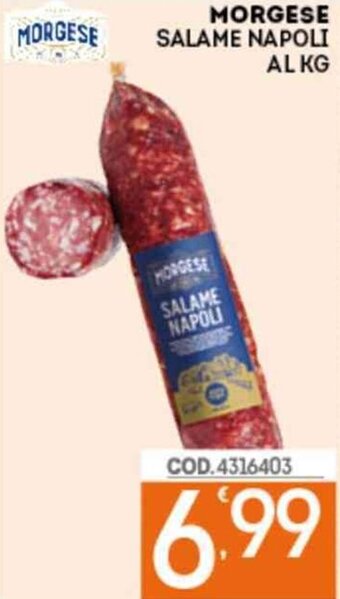 Eurocash Morgese Salame Napoli al kg offerta