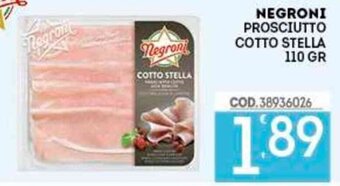 Negroni Prosciutto cotto stella 110 gr