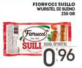 Eurocash Fiorucci Suillo Wurstel di Suino 250 gr offerta