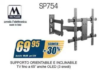Sinergy Supporto Orientabile e Inclinabile TV fino offerta