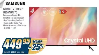 Sinergy Samsung TV LED 50''UE50AU7170 offerta