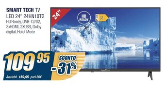 Sinergy Smart Tech TV LED 24''24HN10T2 offerta