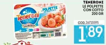 Eurocash Teneroni Le Polpette con Cotto 200 gr offerta