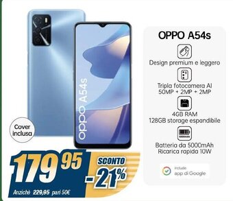 Sinergy Oppo A54s offerta