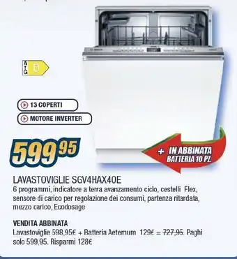 Sinergy La Germania Lavastoviglie SGV4HAX40E offerta