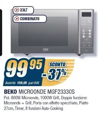 Sinergy Beko Microonde MGF23330S offerta