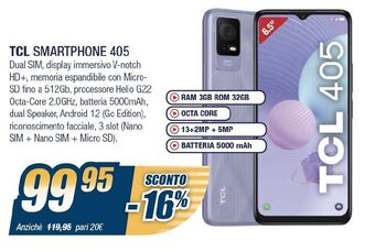 Sinergy TCL Smartphone 405 offerta