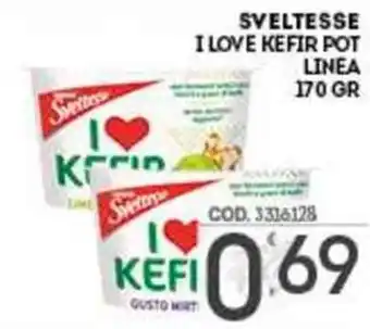 Eurocash Sveltesse I Love Kefir Pot Lina 170 gr offerta