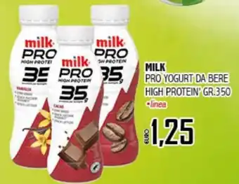 Big Food Milk Pro Yogurt Da Bere High Protein 350 gr offerta