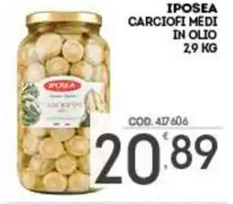 Eurocash Iposea Carciofi Medi in Olio 2,9 kg offerta