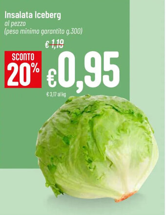 Pan Insalata Iceberg g. 300 offerta