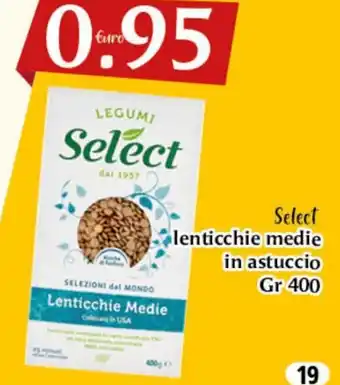 Select Lenticchie Medie in astuccio 400 gr