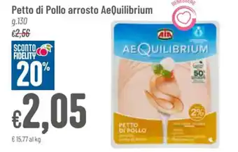 Pan AIA AeQuilibrium Petto di Pollo arrosto g. 130 offerta