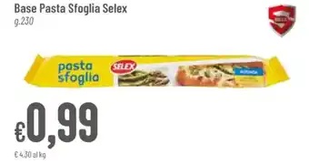 Pan Selex Base Pasta Sfoglia g. 230 offerta