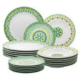 Franzy's Arca servizio piatti 18pz baltimore verde offerta