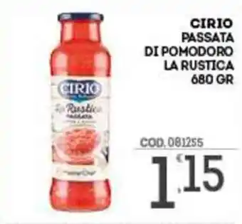 Eurocash Cirio Passata di Pomodoro La Rustica 680 gr offerta