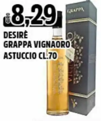 Big Food Desirè Grappa Vignaoro Astuccio 70 cl offerta
