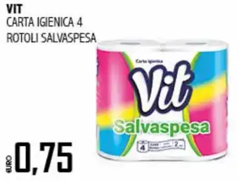 Vit Carta Igienica 4 Rotoli Salvaspesa