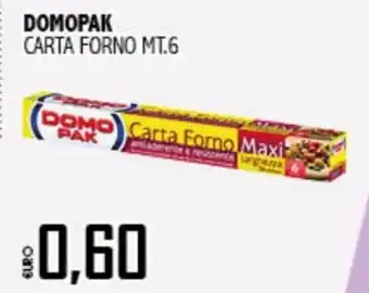 Big Food Domopak Carta Forno 6 mt offerta