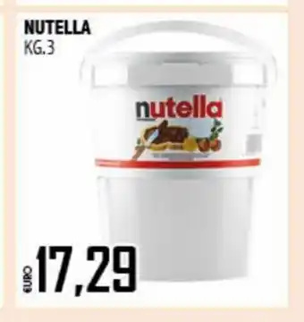 Big Food Nutella 3 kg offerta