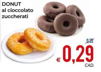 MD Discount Donut al cioccolato zuccherati offerta