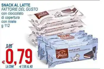 MD Discount Fattorie del Gusto Snack Al Latte 112g offerta