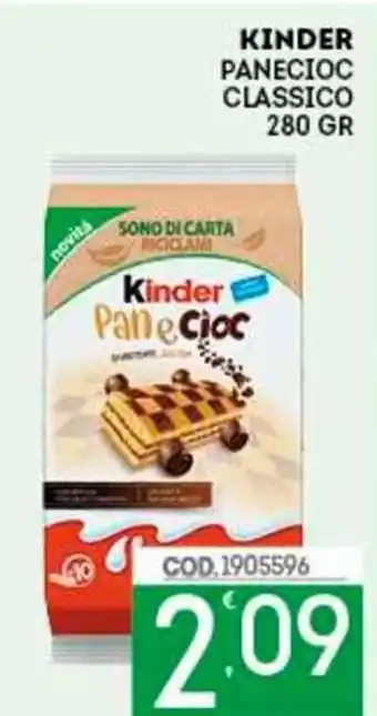 Eurocash Kinder Panecioc Classico 280 gr offerta