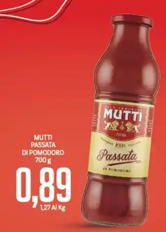 Supermercati Piccolo Mutti Passata Di Pomodoro 700 g offerta