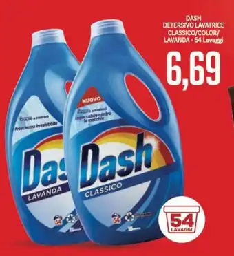Supermercati Piccolo Dash Detersivo Lavatrice Classico/Color/Lavanda 54 lavaggi offerta
