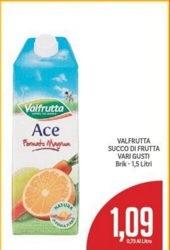 Supermercati Piccolo Valfrutta Succo di Frutta vari gusti Brik 1,5 litri offerta