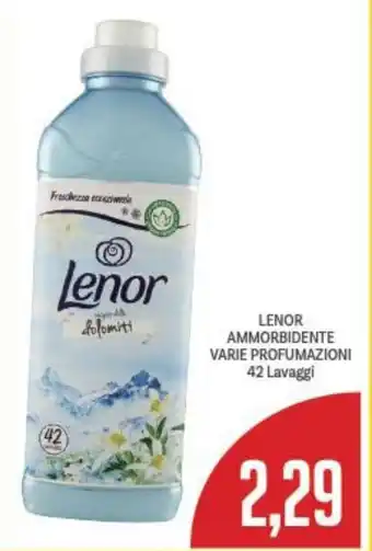 Supermercati Piccolo Lenor Ammorbidente varie Profumazioni 42 Lavaggi offerta