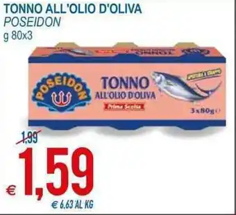 Poseidon Tonno All'Olio D'Oliva 80g x 3