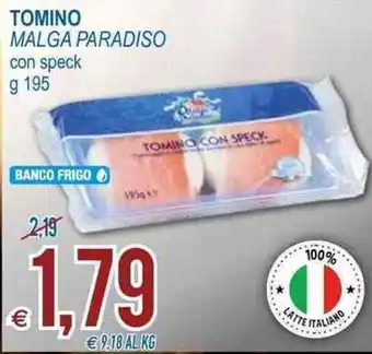 MD Discount Malga Paradiso Tomino con speck 195g offerta