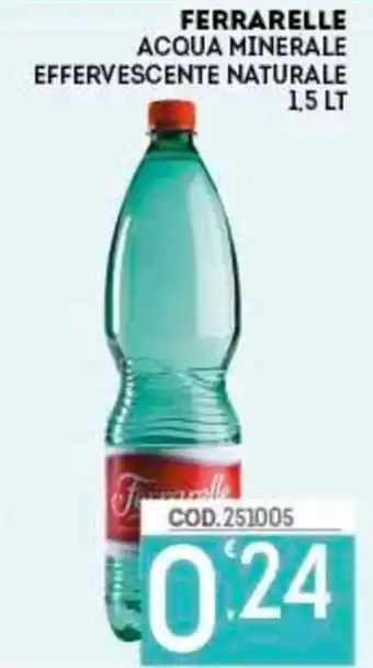 Eurocash Ferrarelle Acqua Minerale Effervescente Naturale 1,5 lt offerta