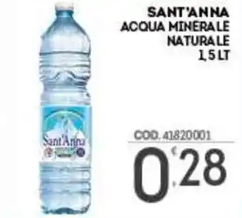 Eurocash Sant'Anna Acqua Minerale Naturale 1,5 lt offerta