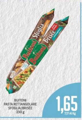 Supermercati Piccolo Buitoni Pasta Rettangolare Sfoglia / Brisee 230 g offerta