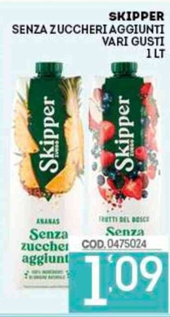 Eurocash Skipper Senza Zuccheri Aggiunti vari gusti 1 lt offerta