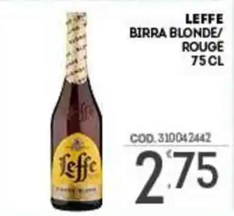 Leffe Birra Blonde/Rouge 75 cl