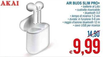 MD Discount Akai Air Buds Slim Pro+ offerta