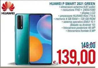 MD Discount Huawei P Smart 2021 Green offerta