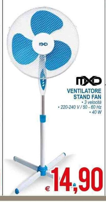 MD Discount MXD Ventilatore Stand Fan offerta